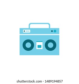 Radio icon vector, Old retro Receiver waves, tuner sign