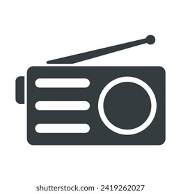 Radio icon vector on trendy design