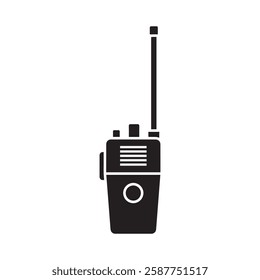 Radio icon vector. Police radio illustration sign. Walkie talkie symbol or logo.