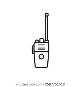 Radio icon vector. Police radio illustration sign. Walkie talkie symbol or logo.