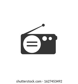 Radio Icon vector sign isolated for graphic and web design. Radio symbol template color editable on white background.