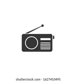 Radio Icon vector sign isolated for graphic and web design. Radio symbol template color editable on white background.