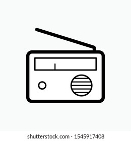 Radio Icon - Vector Sign and Symbol for Design, Presentation, Website or Apps Elements. 