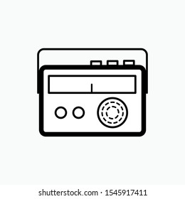 Radio Icon - Vector Sign and Symbol for Design, Presentation, Website or Apps Elements. 