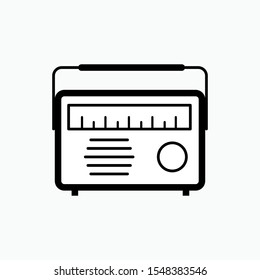 Radio Icon - Vector Sign and Symbol for Design, Presentation, Website or Apps Elements. 