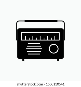 Radio Icon - Vector Sign and Symbol for Design, Presentation, Website or Apps Elements. 