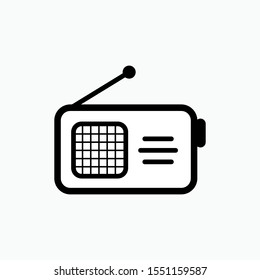 Radio Icon - Vector Sign and Symbol for Design, Presentation, Website or Apps Elements. 