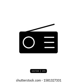 Radio Icon Vector - Sign or Symbol