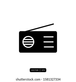 Radio Icon Vector - Sign or Symbol