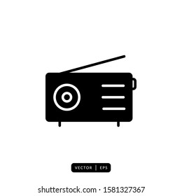 Radio Icon Vector - Sign or Symbol
