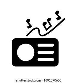 Radio icon vector sign and symbols