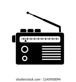 Radio icon vector icon. Simple element illustration. Radio symbol design. Can be used for web and mobile.