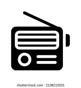 Radio Icon Vector Symbol Design Illustration