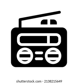 Radio Icon Vector Symbol Design Illustration