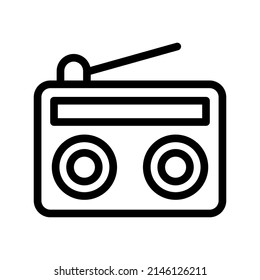 Radio Icon Vector Symbol Design Illustration