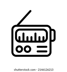 Ilustración de diseño de símbolo del vector de icono de radio