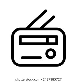 Radio Icon Vector Symbol Design Illustration