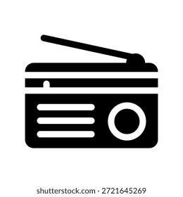 Radio Icon Vector Symbol Design Illustration