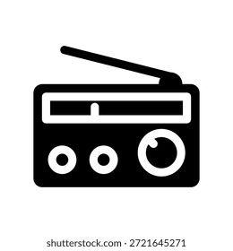 Radio Icon Vector Symbol Design Illustration