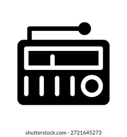 Radio Icon Vector Symbol Design Illustration