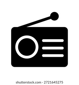 Radio Icon Vector Symbol Design Illustration