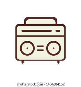 radio icon vector, symbol illustration.