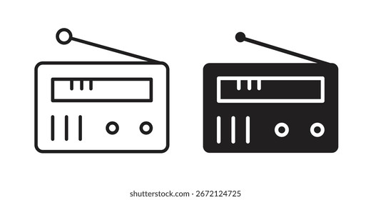 Radio icon vector, Symbol, logo illustrations