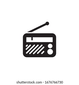 radio icon vector symbol template