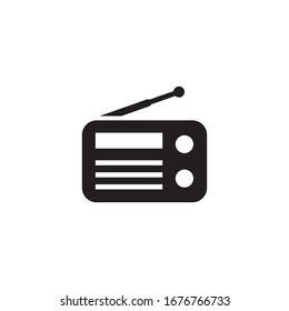 radio icon vector symbol template