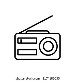 radio icon vector template