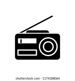 radio icon vector template