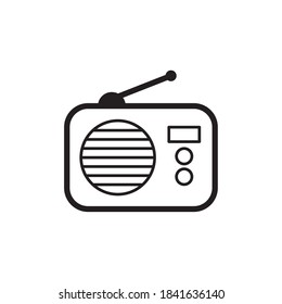Radio Icon Vector Template Illustration Design