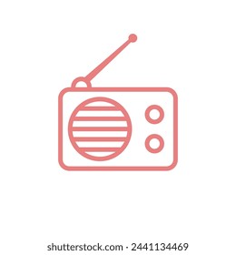 Radio Icon Vector Template Illustration Design
