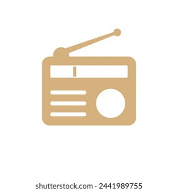 Radio Icon Vector Vorlage Illustration Design
