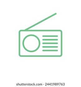 Radio Icon Vector Template Illustration Design
