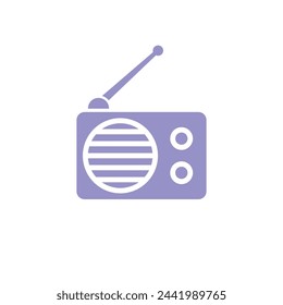Radio Icon Vector Template Illustration Design