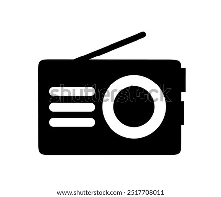 radio icon vector with trendy design