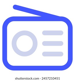 Radio icon for web, app, infographic, etc