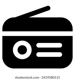 Icono de radio para web, app, uiux, infografía, etc