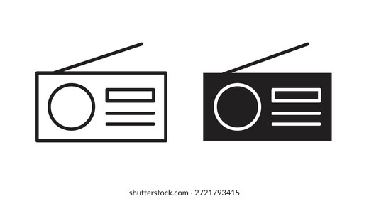 Icono de radio para su diseño de Sitio web, logotipo, App, interfaz de usuario. EPS10