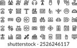 Radio icons High-Quality Vector Icons Collection with Editable Stroke. Ideal for Professional and Creative Projects.