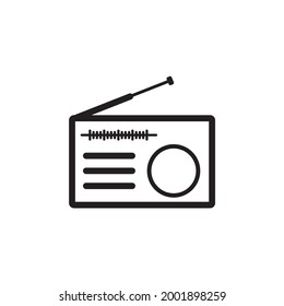 Radio icons symbol vector elements for infographic web