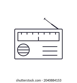 Radio icons symbol vector elements for infographic web