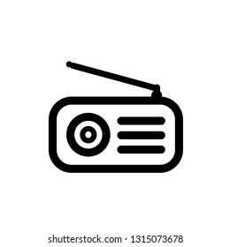 Radio icon,vector illustration. Flat design style. vector radio icon illustration isolated on White background, radio icon Eps10. radio icons graphic design vector symbols.