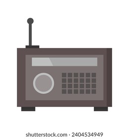 Radio illustrated on white background