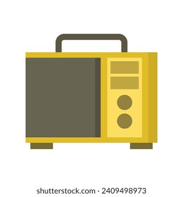 Radio ilustrada con fondo blanco