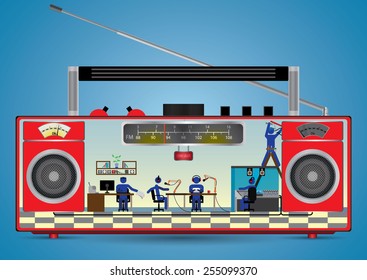 Radio inside