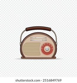 radio isolated on transparent and White background PNG

