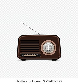 radio isolated on transparent and White background PNG
