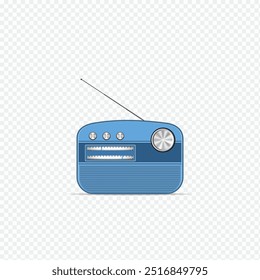 radio isolated on transparent and White background PNG
